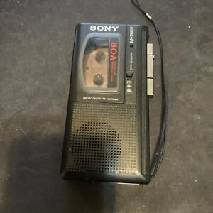 Sony M-760V Microcassette Tape Handheld Voice Recorder Player Tested WORKING 