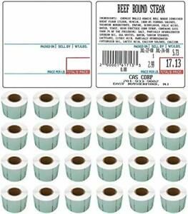 LST-8020 Printing Scale Label, 58 x 60 mm, UPC/Ingredients 24 LST-8020 24Rolls