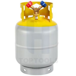 R410A,R134A Refrigerant Recovery  Tank With Float Switch Y Valve 30LB Pound