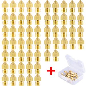 MK8 Extruder 3D Printer Nozzle Kit For Makerbot Creality CR 10 Ender 0.2-1.0mm .
