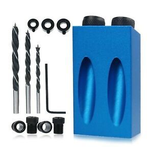 Wood Woodwork Guides Joint Angle Tool Carpentry Locator - 14Pcs Pocket Hole J...