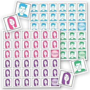 Magnet CoParenting Labels to add to any Magnetic Dry Erase Calendar for Fridg...
