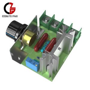 AC 50-220V 25A 2000W Adjustable PWM Motor Speed Controller Voltage Regulator