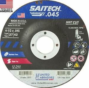 United Abrasives-SAIT 22072 Saitech High Performance Cut-Off Wheels Type 27/T...