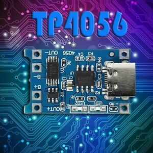 5X USB TP4056 4.5V-5V 1A Li-thium Battery Charger Board Protection Module C-type