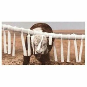 Cattle Back Rubber Face Flaps Fly Control Livestock Feedlot Supplies 22 Count