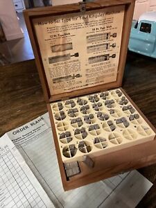 Kingsley Stamping Machine Co Hot Foil Stamps with Box