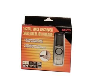 SANYO ICR-A 125M DIGITAL VOICE ACTIVATED RECORDER MP3/WMA PORTABLE PLAYER USB FL