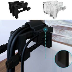 Aquarium Pipe Hanger Dosing Pump Clamp Bracket Transparent Tank Supplies PC SYU