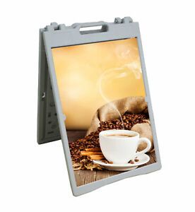 A Frame Menu Sandwich Board Pavement Sign 24.3x34.6 Blank Sand Fillable Weighted