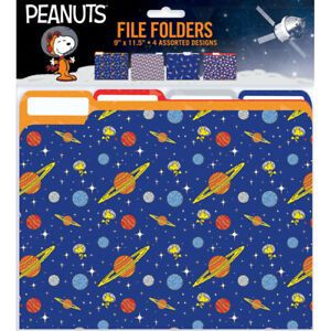 EUREKA 866431 PEANUTS NASA FILE FOLDERS