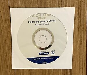 RICOH Printer &amp; Scanner Drivers IM 350/430 Series Disk Utilities