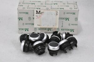 EATON MOELLER M22-D-S PUSHBUTTON ACTUATOR 22mm FLUSH BUTTON BLACK (LOT OF 12)