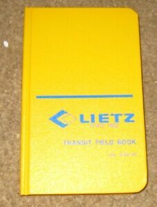 Vintage Unused Lietz Transit Field Book