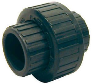 512-14-34-34B PVC Solvent Weld Slip Pipe Union, Gray, 0.75-In. - Quantity 50