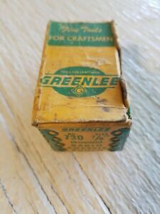 Vintate Greenlee no. 730, 7/8&#034; Round Radio Chassis Punch in the Original Box