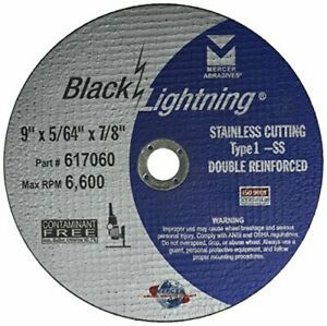 Mercer Industries 617060 Type 1 Double Reinforced Cut-Off Wheel All Metals Cu...