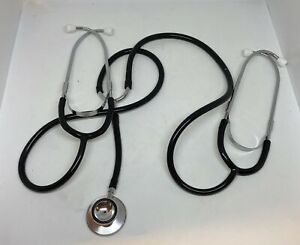 MABIS Dual Head Medical Training Teaching Stethoscope Black