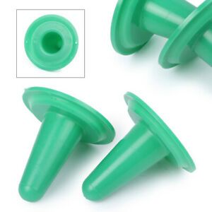 Pair Plastic Inflaion Plug Shell Liner Block For Cow Goat Sheep Ewe Milker Green