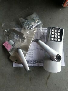 KABA E2031XS-LL-626-41 Electronic Pushbutton Lock, Heavy Duty, Key-In-Lever