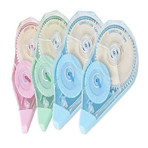 White Out Tape, 4 Pack Whiteout Correction Tape, Cute White Out Correction Tape