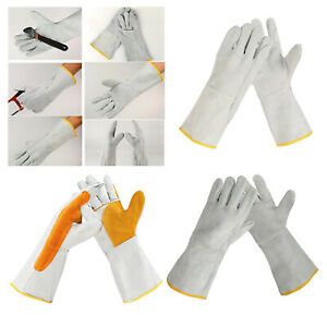 Resistant Leather Welding Gloves Grill BBQ Glove for Tig