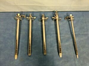 Welch Allyn Autoclavable Lot of 5 Fiber Optic Sigmoidoscope, and (x3) Obturators
