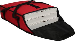 San Jamar PB20-6 Commercial Insulated Pizza/Food Delivery Bag, 6&#034; H X 18&#034; W X 20