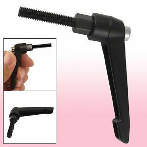 Machinery M5x20mm Thread Metal Adjustable Handle Black