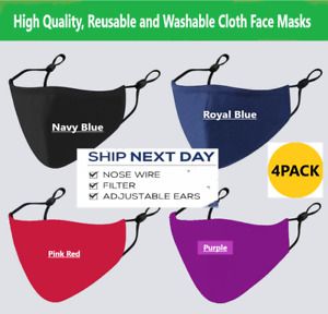 XL High Quality and  good filtration Face Mask Washable Reusable -MADE IN USA