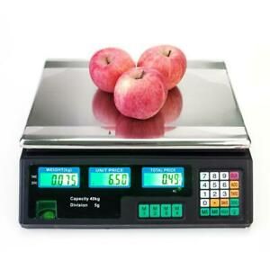 Bascula Comercial Digital De Mostrador Cocina Balanza Para Alimentos 88 Lbs New
