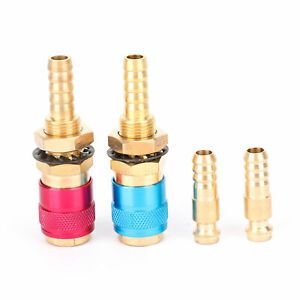 Water Cooled &amp; Gas Adapter Quick Connector Fitting For TIG Welding Torch Intake