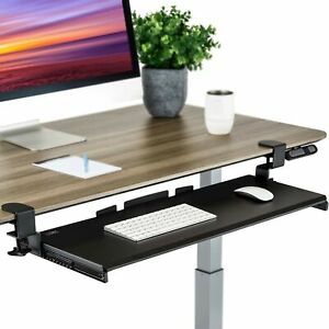 Seville Classics Airlift Ergonomic Desk Keyboard and Mouse Tray Computer Tabl...