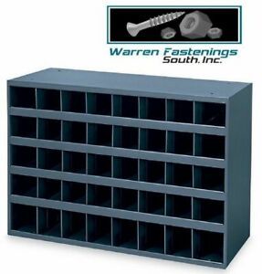 Metal 40 Hole Storage Bin/Cabinet For Bolts, Screws, Nuts, Washers &amp; Fasteners