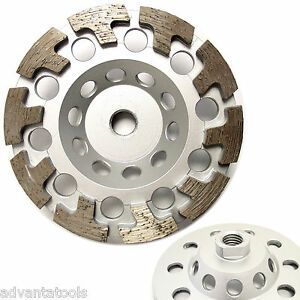 5” Premium Diamond Cup Wheel T-segment for Concrete Stone Grinding 5/8”-11 Arbor