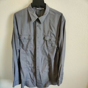 Chef Works Gray Pilot Shirt Size XL (LOT OF 4 Shirts) very good condition