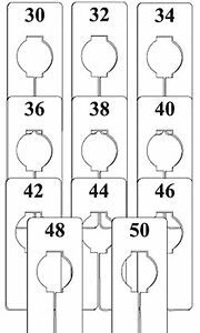 Rectangular Size Dividers - Men&#039;s Variety Pack  5” L x 2” W