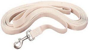 Weaver Leather 35-4011 1 in. x 30 ft. Flat Cotton Lunge Line - Off White