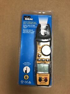 IDEAL 61-405 200A AC TRMS Split-Jaw Meter w/Flashlight &amp; NCVT - NEW - SEALED