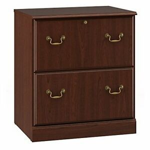 Saratoga in Harvest Cherry Lateral File Cabinet