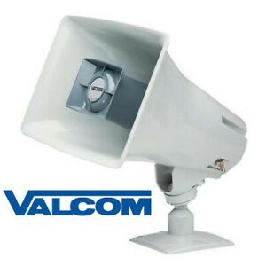 Valcom Paging Horn Gray 5 Watts One Way Indoor Outdoor V-1030C-GY