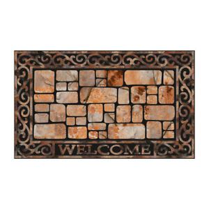 J AND M HOME FASHIONS 4287 Crum Rub Stone Scrl18X30