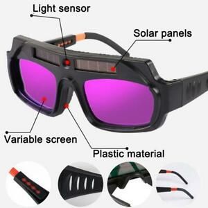 Solar Powered Auto Darkening Welding Helmet Eyes Welder Glasses.