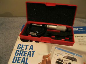 STARRETT T436.1XRL-1 MICROMETER CARBIDE .0001 NO ENGRAVINGS MACHINIST TOOLS