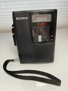 Sony TCM-S64V VOR Cassette Tape Player Handheld Voice Recorder Tested works