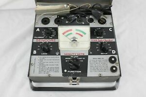 Sencore Mighty Mite TC-109 Tube Tester Complete Portable Kit W/Chart Used