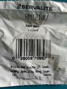Rubber Washer RM1214U, 1 1/2&#034; x 1/4&#034;, Set of 5