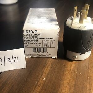 Pass &amp; Seymour L630P 30 Amp 250v  Plug