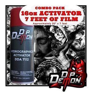 16oz hydrographic film / activator Jesus His Will Be hydro dip dipping wizard