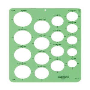 WESTCOTT T-801 Stencil/Drawing Template,Circle Arrw,PVC